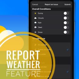 report weather on iPhone