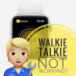 walkie talkie not working on Apple Watch