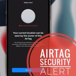 AirTag safety alert