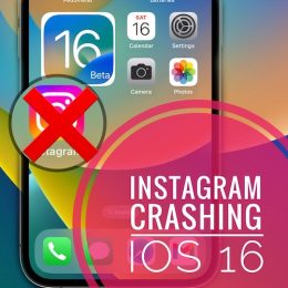 Instagram crashing on iPhone in iOS 16