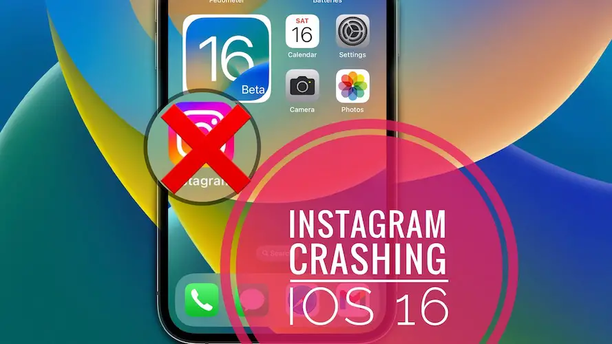 Instagram crashing on iPhone in iOS 16