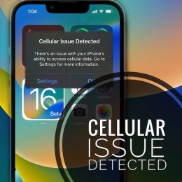 cellular issue detected on iPhone