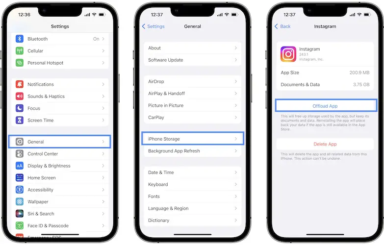 how to reinstall Instagram without losing data
