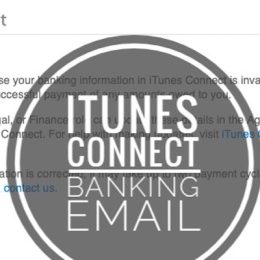 itunes connect banking email