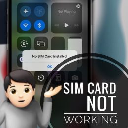 SIM Card not working on iPhone
