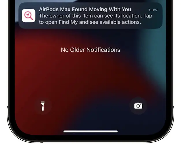 airpods max found moving with you