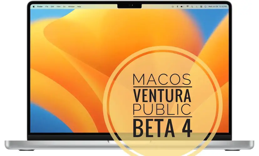 macOS Ventura public beta 4