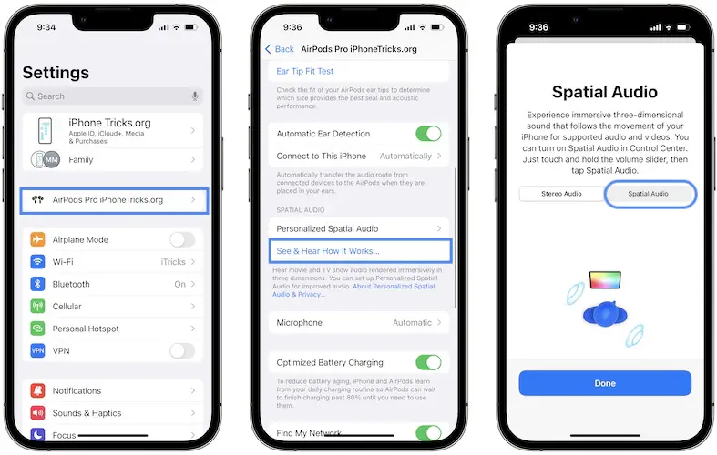 personalized spatial audio test