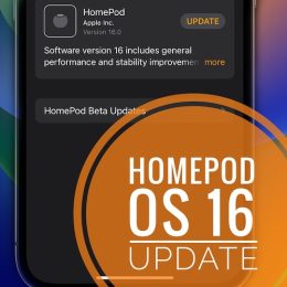 HomePod OS 16 update