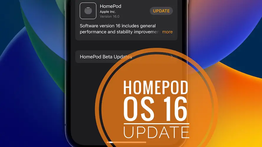 HomePod 16 update