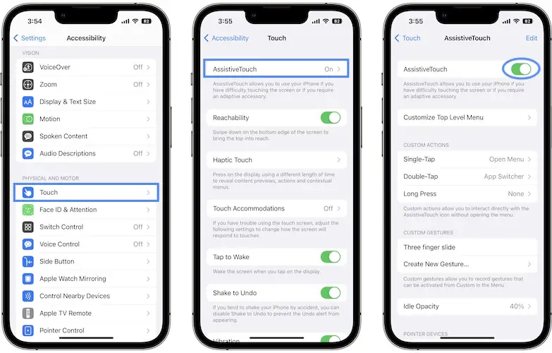 assistive touch settings