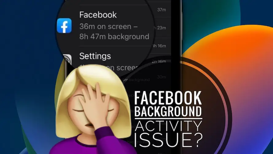 facebook background activity issue on iphone