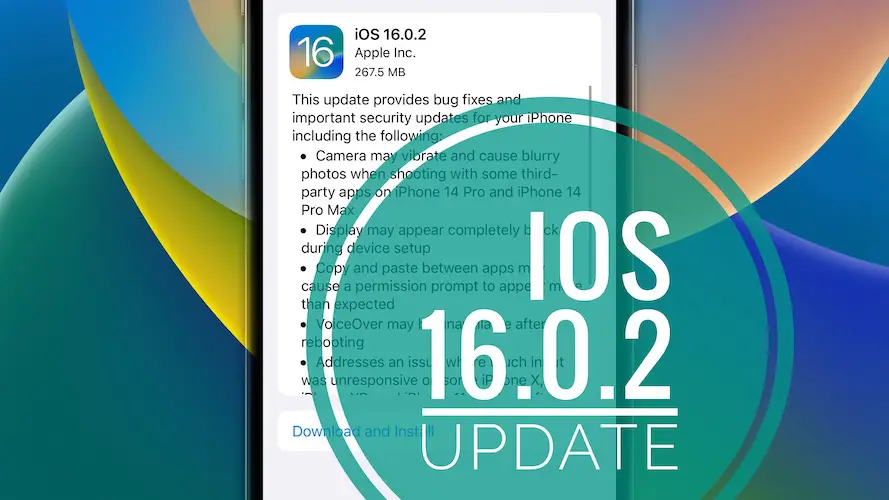 iOS 16.0.2 update