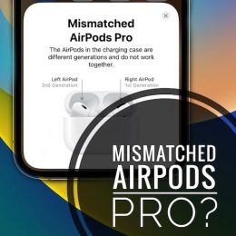 Mismatched AirPods Pro notification