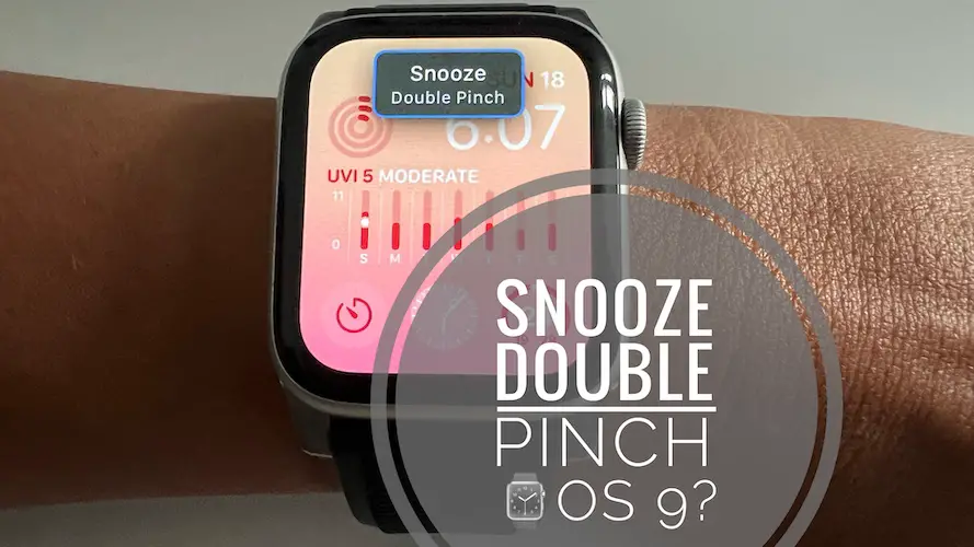snooze double pinch apple watch popup