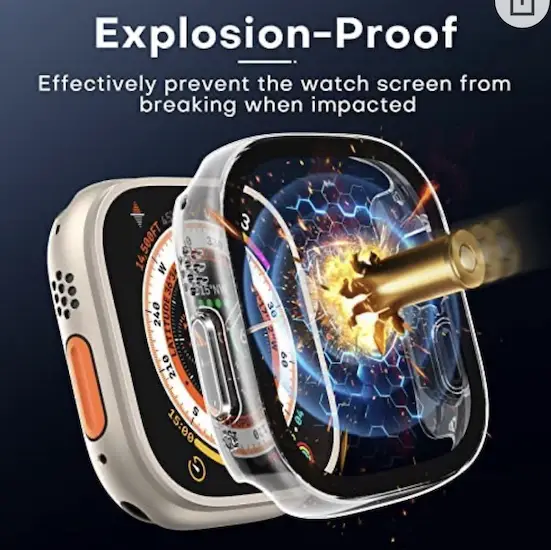 tauri apple watch ultra case with screen cover