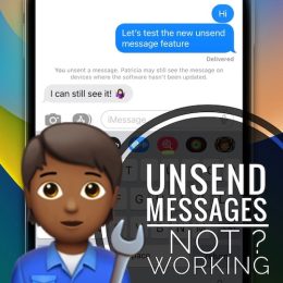 unsend message not working ios 16