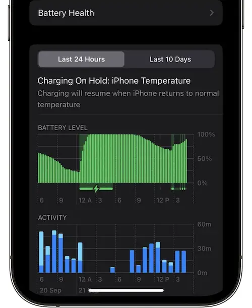 Charging on hold ios 16 battery settings