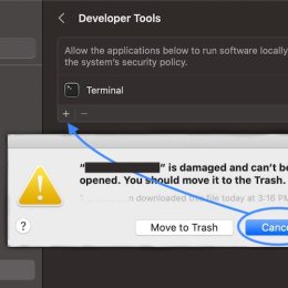 app is damaged and can't be opened ventura