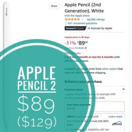 apple pencil 2 lowest price deal