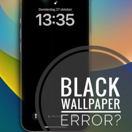 black wallpaper issue iOS 16
