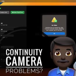 continuity camera not working ventura