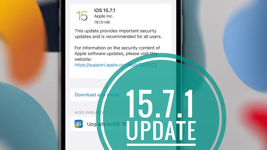 iOS 15.7.1 update