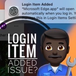 login item added notification