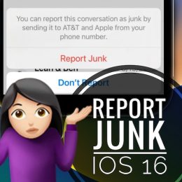 report junk ios 16