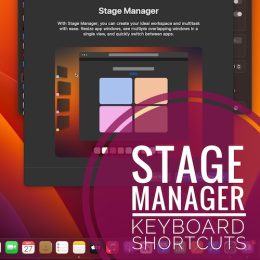 stage manager shortcuts