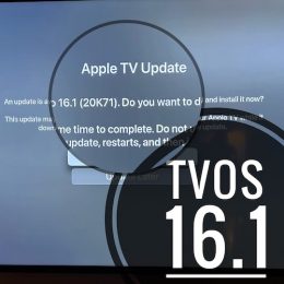 tvOS 16.1 update
