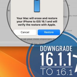 downgrade ios 16.1.1 to 16.1