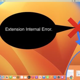 extension internal error macos ventura