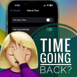 iphone time keeps going back an hour