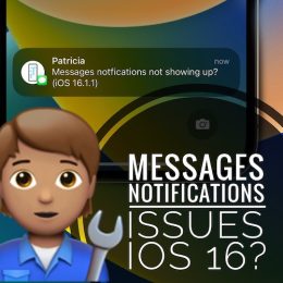 messages notifications not showing ios 16