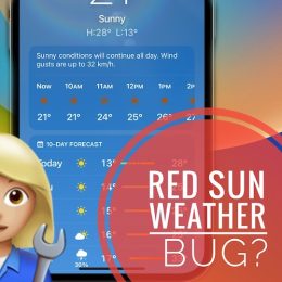 red sun weather ios 16