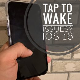 tap to wake not working ios 16
