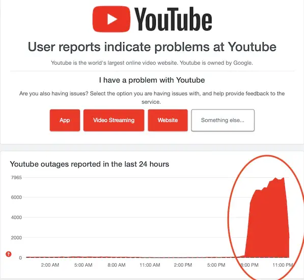 youtube crash reports