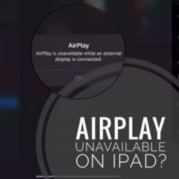 airplay is unavailable on ipad