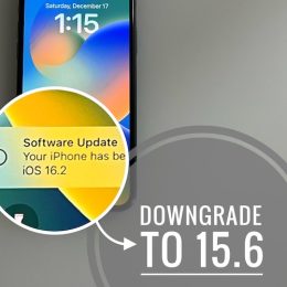 downgrade iOS 16.2 to 15