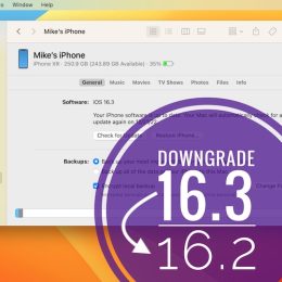 downgrade iOS 16.3 to 16.2