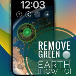 green dot on wallpaper ios 16