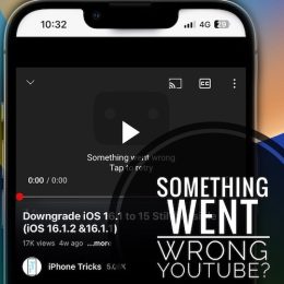 something went wrong youtube error