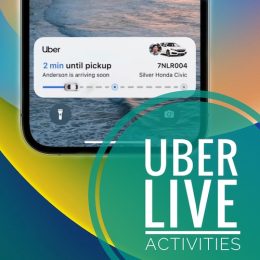 uber live activities ios 16