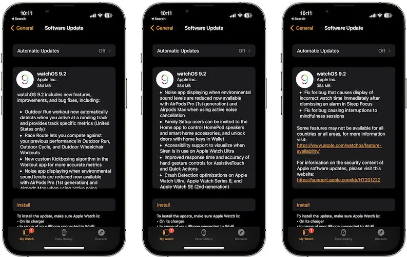 watchos 9.2 features
