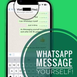 whatsapp message yourself on iphone