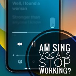 apple music sing vocals stop working
