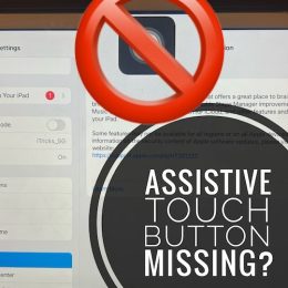 assistive touch not showing on ipad