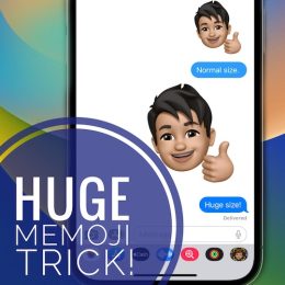 big memoji sticker in messages