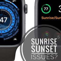 sunrise sunset not working on apple watch